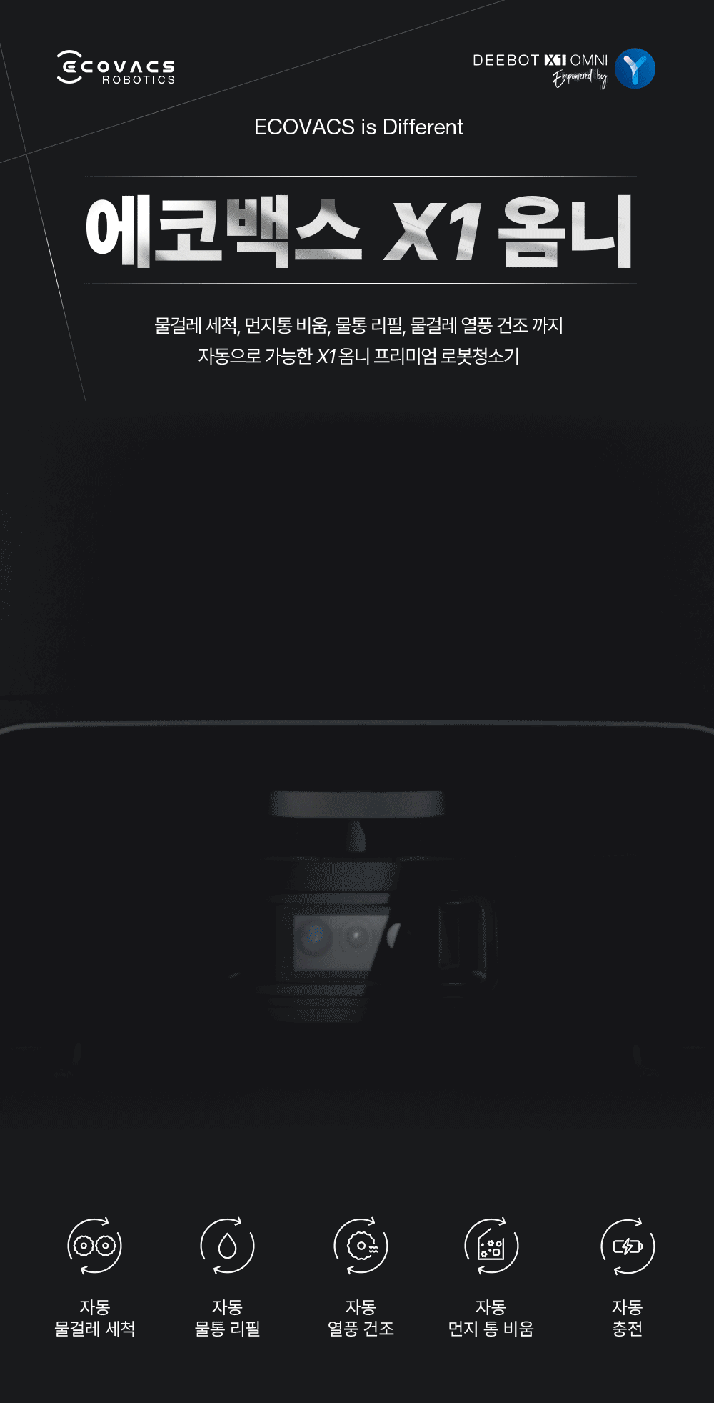 에코백스 로봇청소기 X1 FEvRX11G0D