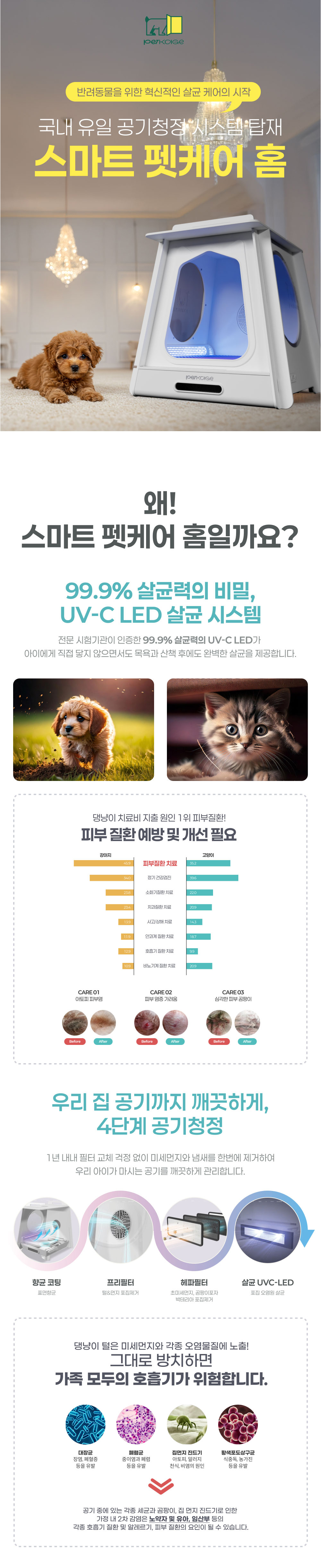 현대큐밍 큐밍 펫키지 스마트 케어홈 PKlK100W0F 렌탈 설치비면제