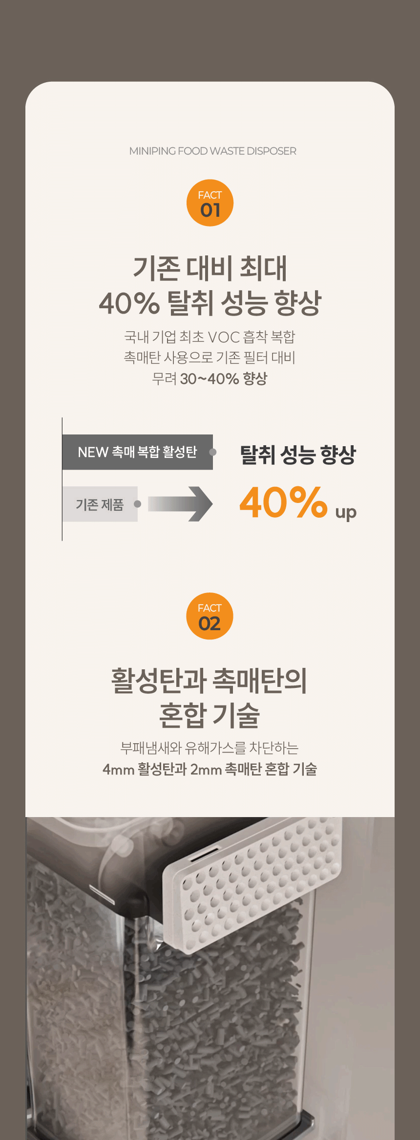 미니핑 음식물 처리기 2L SUS-2L1B