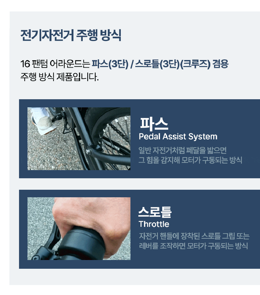 2025 팬텀 어라운드 1 전기자전거 16인치