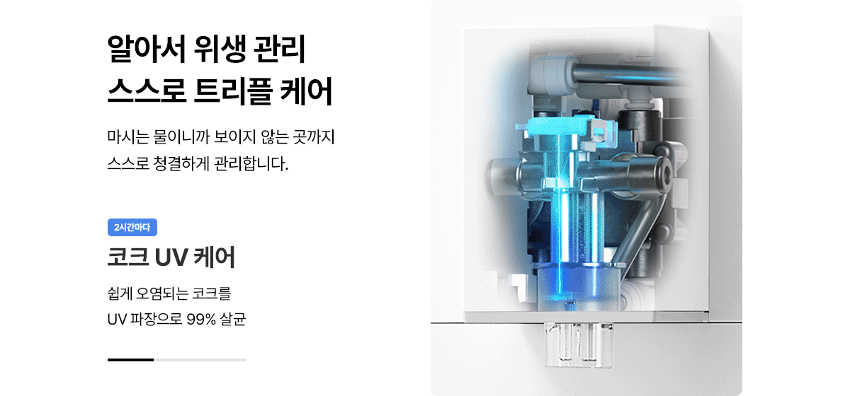 SK매직 초소형라이트 직수 정수기 (냉온정) WPU-JAC125S
