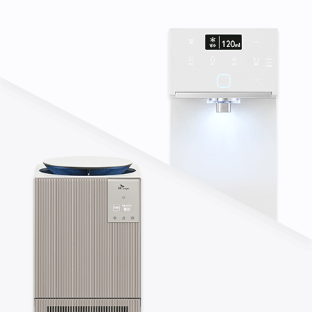 SK매직 25년형 초소형 플러스 직수 정수기 (냉온정) + 디아트 22평 WPU-JAC115S+ACL-22C