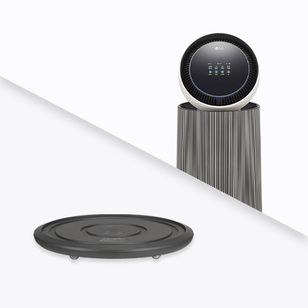 LG 퓨리케어 AI 오브제컬렉션 360˚ 공기청정기 M7 + 무빙휠 세트 (114.0㎡) (라이트플러스) AS356(라이트플러스)