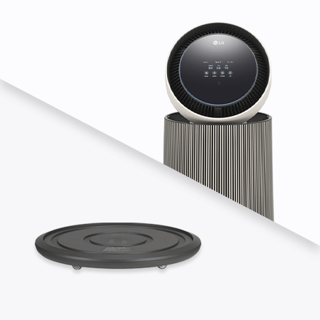 LG 퓨리케어 AI 오브제컬렉션 360˚ 공기청정기 M5 + 무빙휠 세트 (66.0㎡) (라이트플러스) AS206 (라이트플러스)
